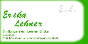 erika lehner business card